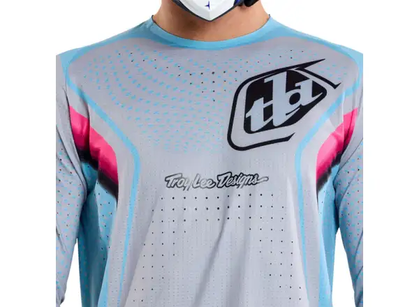 Troy Lee Designs Sprint Ultra Optic Herren Trikot Langarm Mist