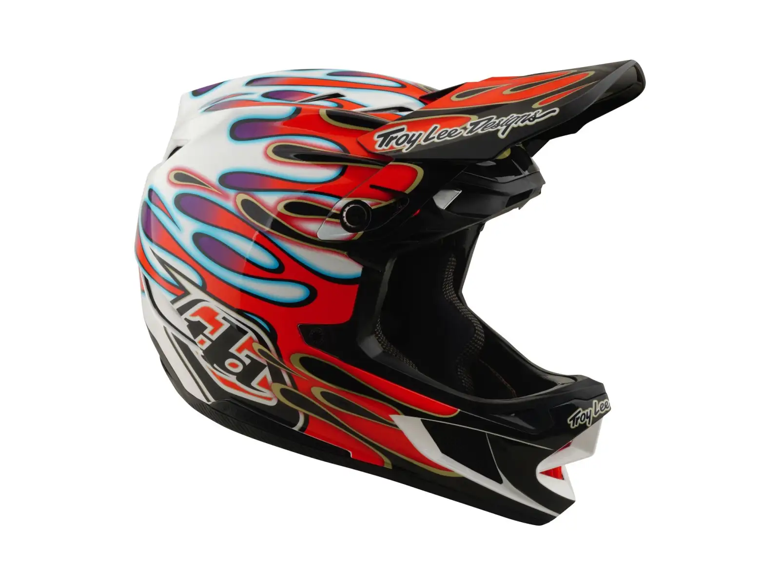 Troy Lee Desing D4 Composite Mips Helm White/Red