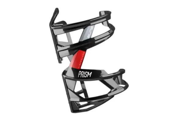 Elite Prism Rechter Flaschenhalter glänzend schwarz/rot