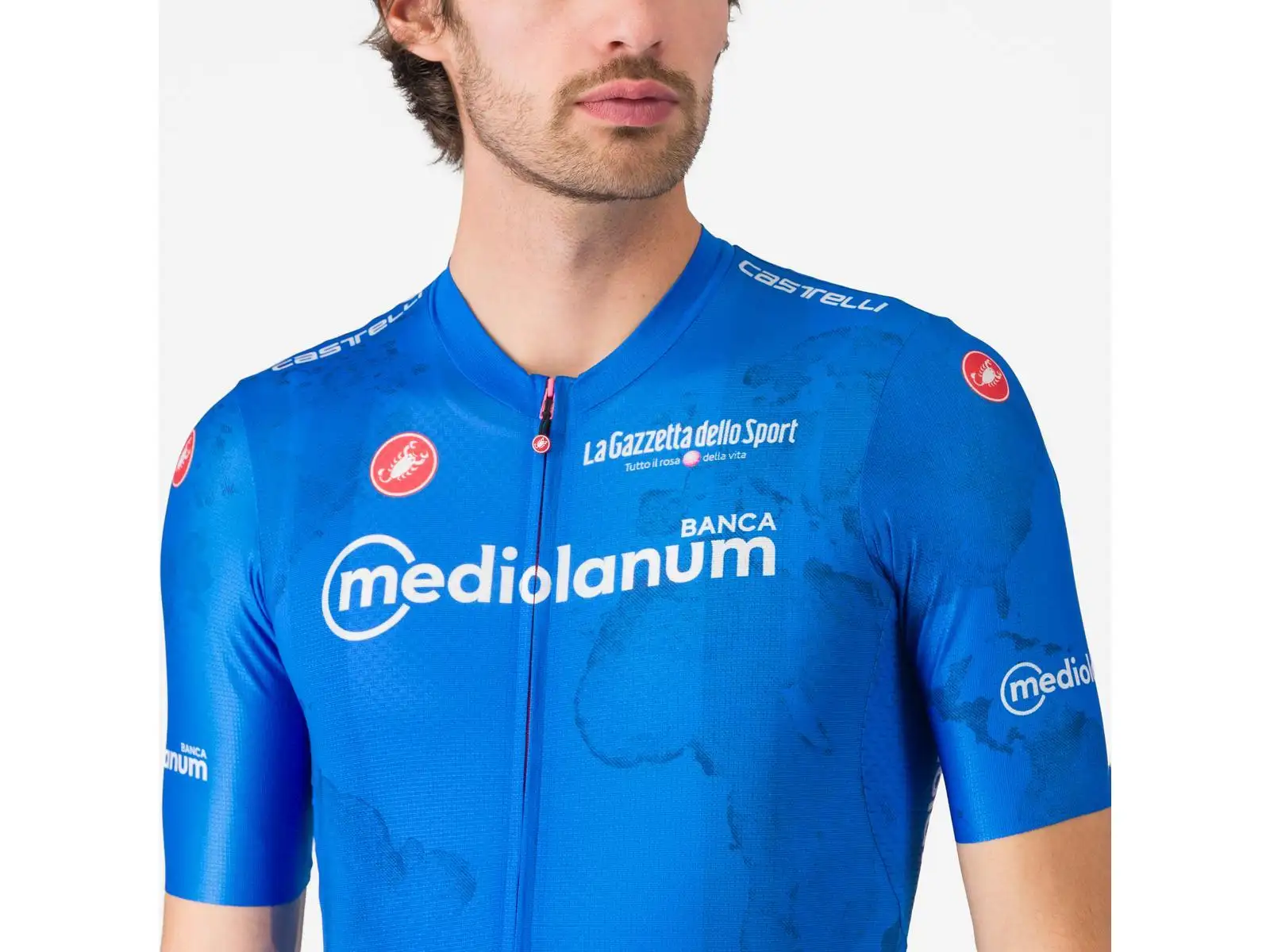 Castelli Giro 108 Competizione 3 Herren-Trikot Kurzarm Azzurro