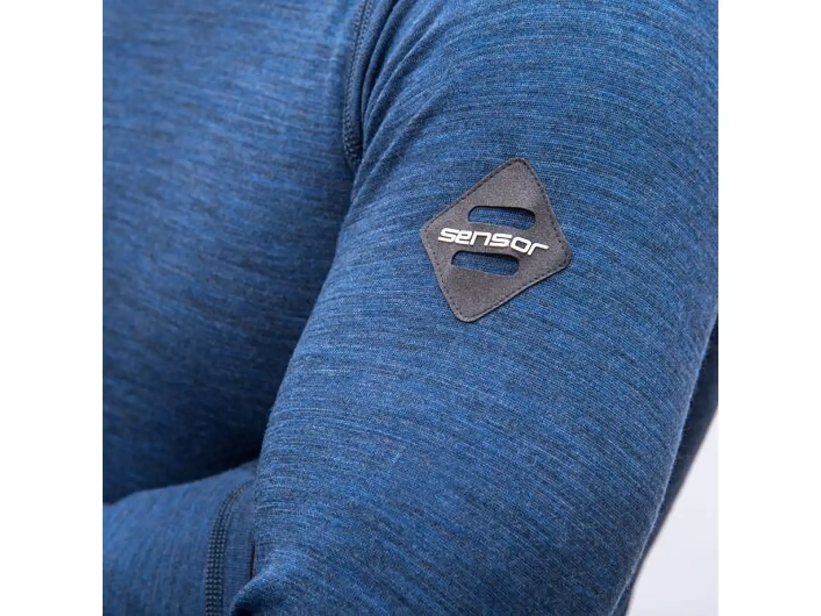 Sensor Merino Bold Herren Langarmshirt Cool Blue