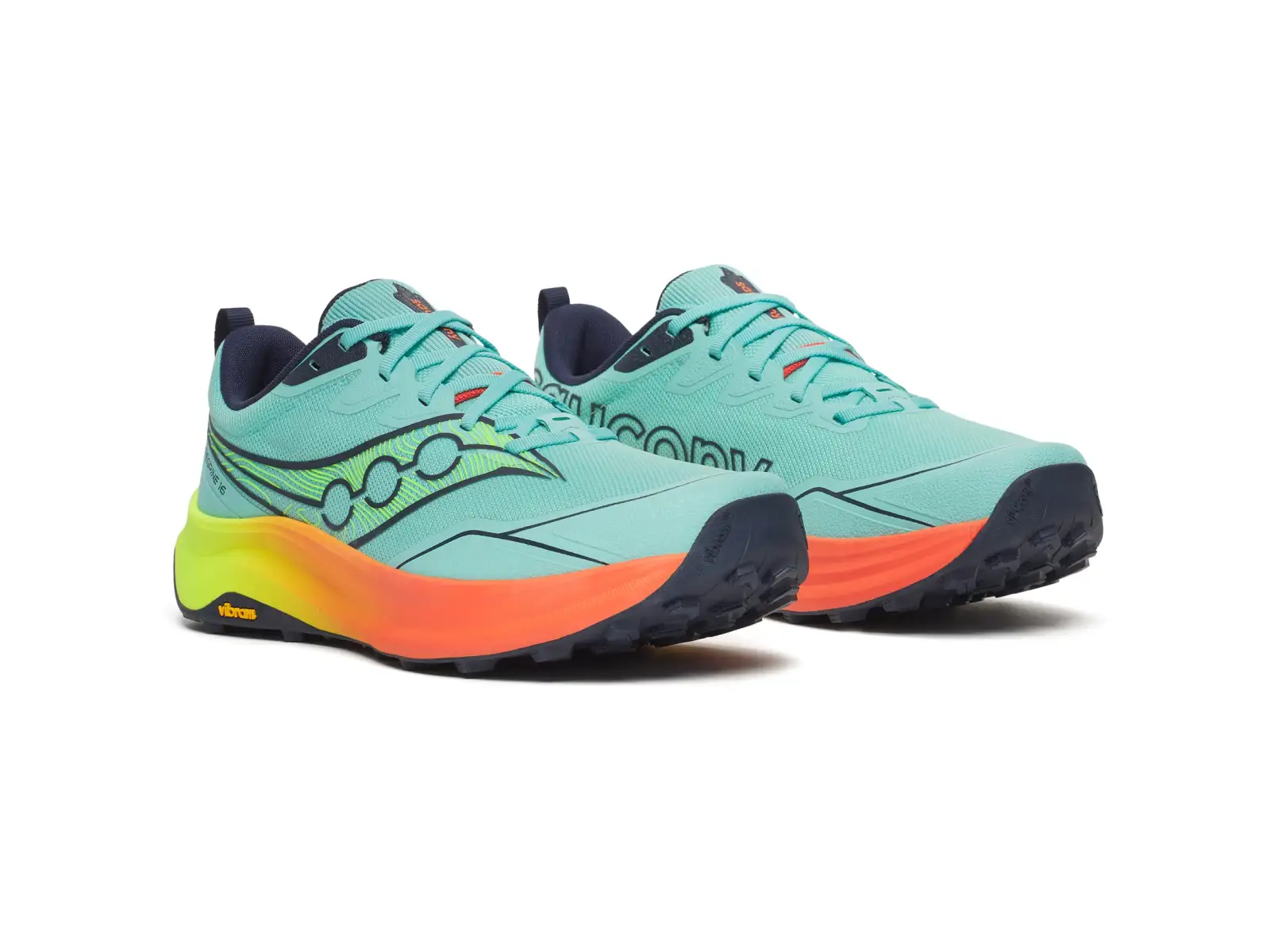 Saucony Peregrine 16 Herren Laufschuhe Splash/Citron