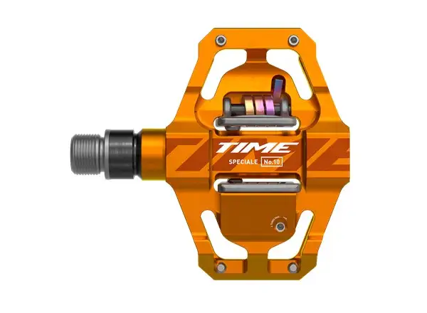 Time Speciale 10 Small Flat Pedals Mandarine