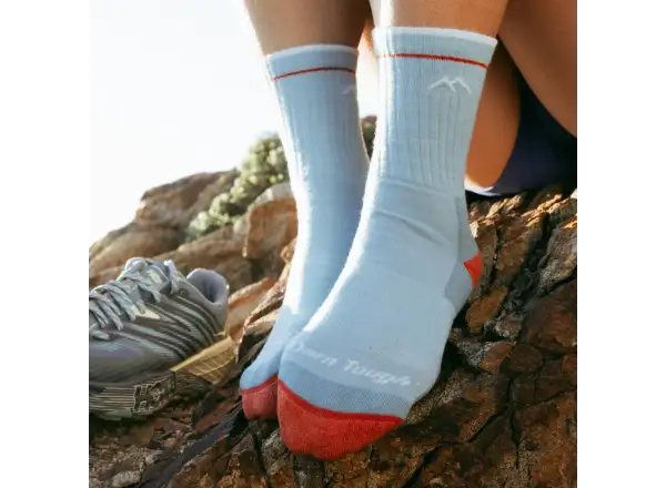 Darn Tough Hiker Micro Crew Midweight Cushion Damen Socken Glacier