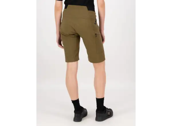 Mons Royale Diversion Merino Trail Damen-Shorts Dark Olive