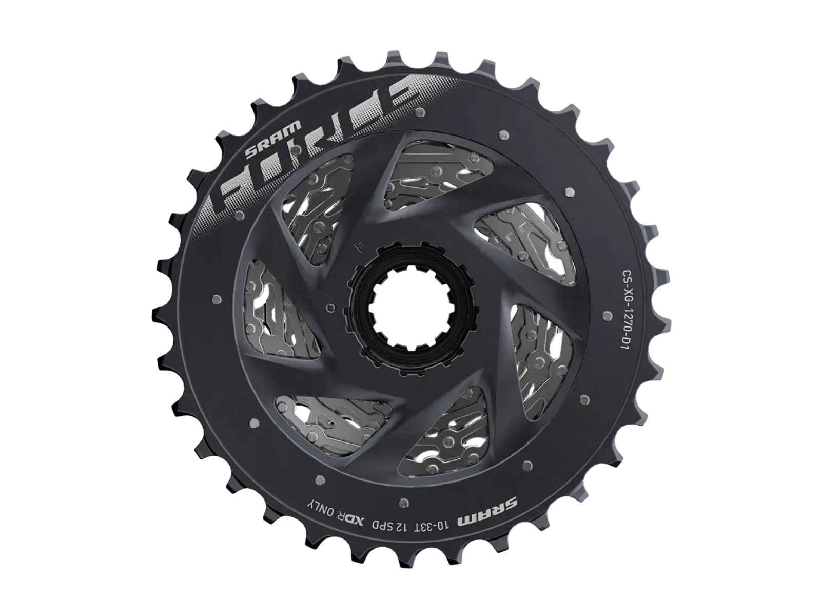 Sram CS XG-1270 D1 Silver 12-fach Kassette 10-33 Zähne