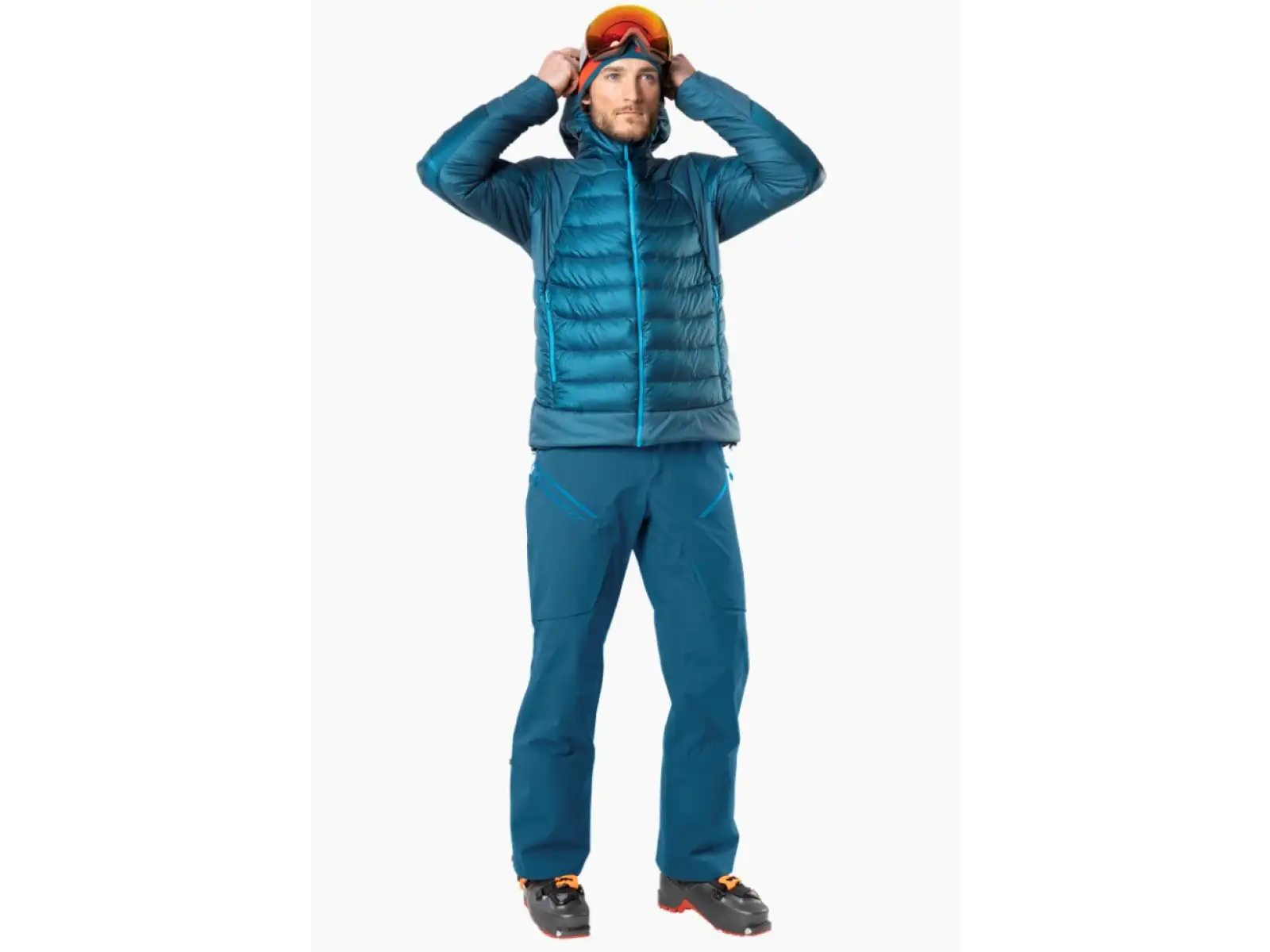 Dynafit Free Down RDS Herren Daunenjacke mit Kapuze Petrol