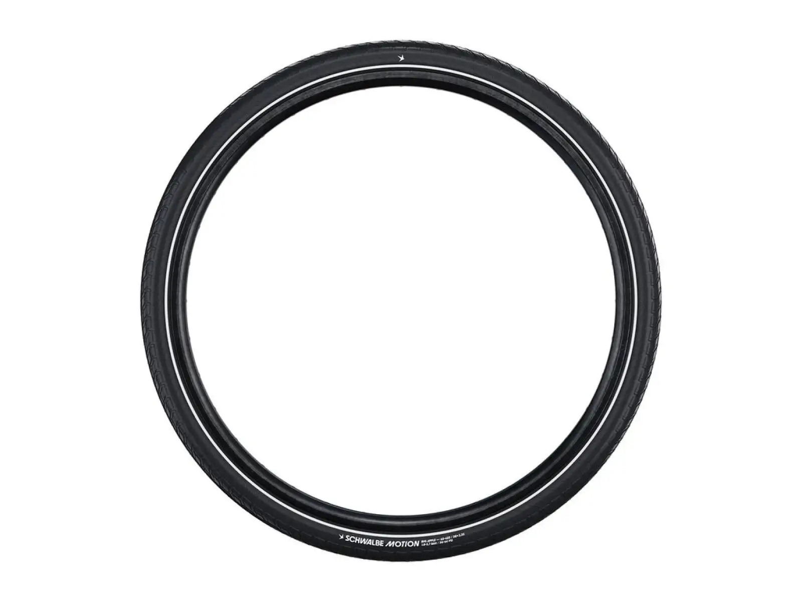 Schwalbe 55-559 Motion Big Apple E-25 Draht, RaceGuard Reifen Schwarz/Reflex