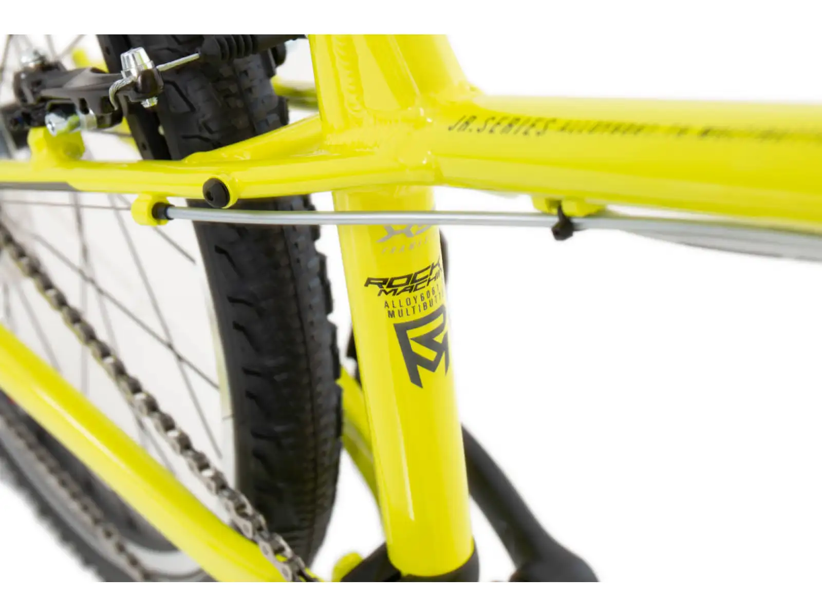 Rock Machine Thunder 24 Gloss Radioaktiv Gelb/Schwarz/Dunkelgrau Kinderfahrrad