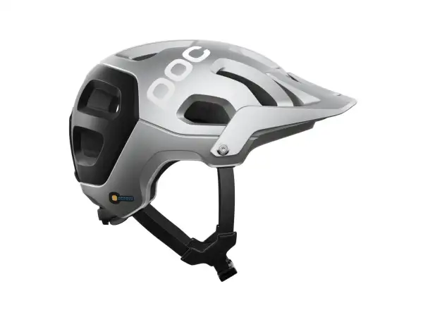 POC Tectal Race MIPS Helm Argentite Silver/Uranium Black Matt