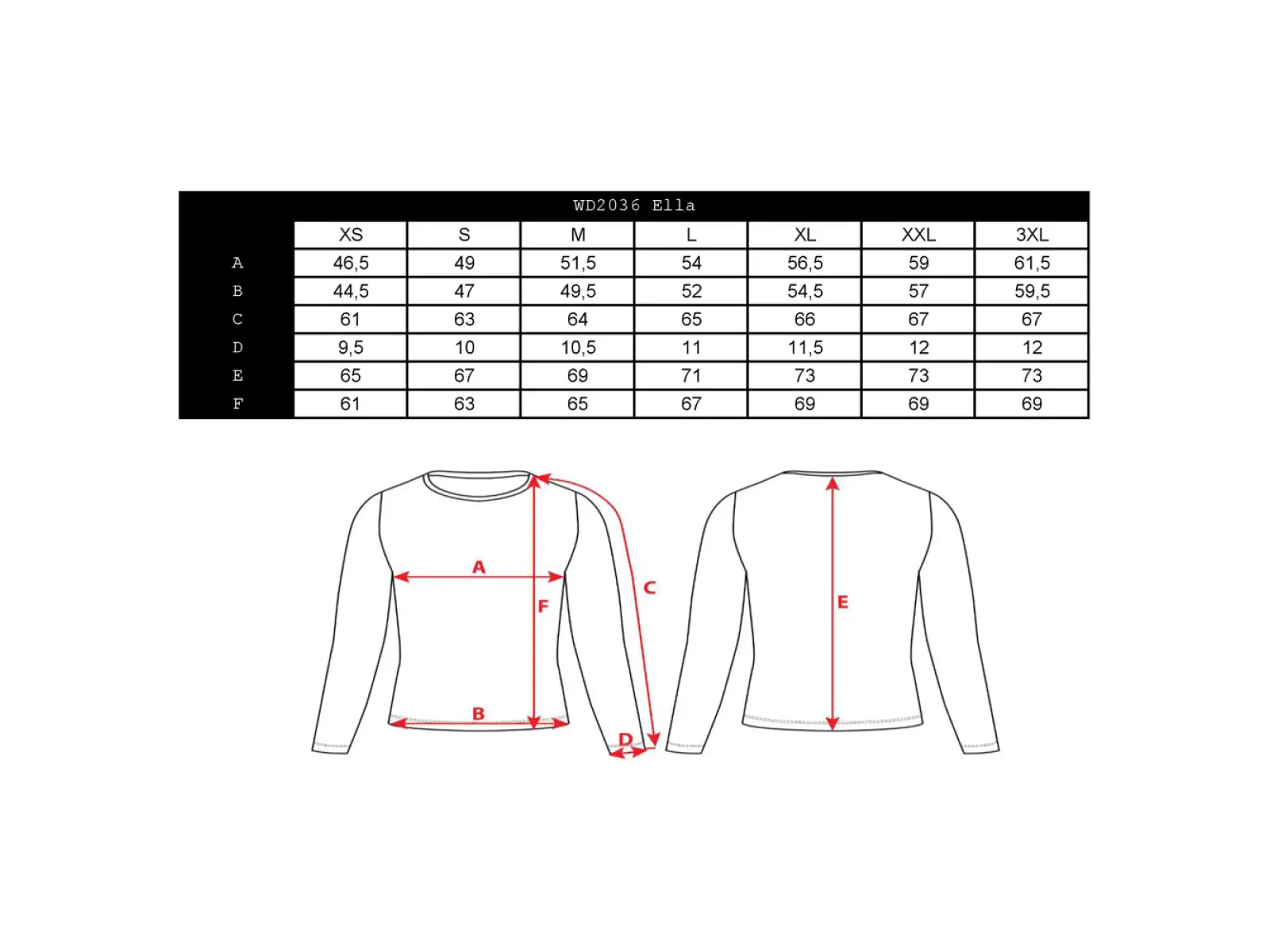 Silvini Ella Damen Langarmtrikot Schwarz/Fuchsia