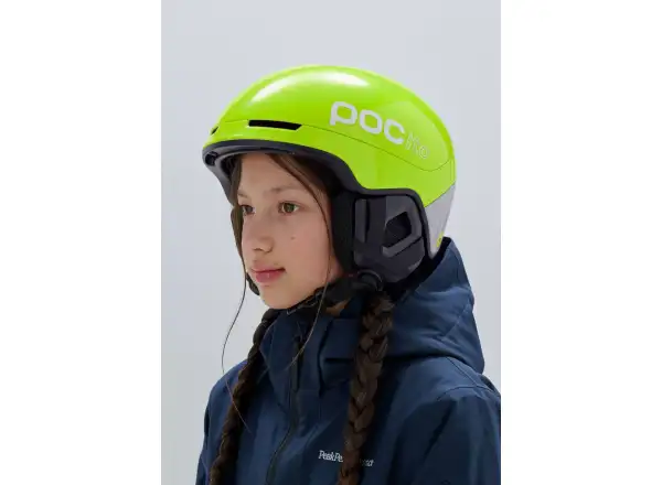 POC POCito Obex Kinder-Skihelm Fluorescent Yellow/Green