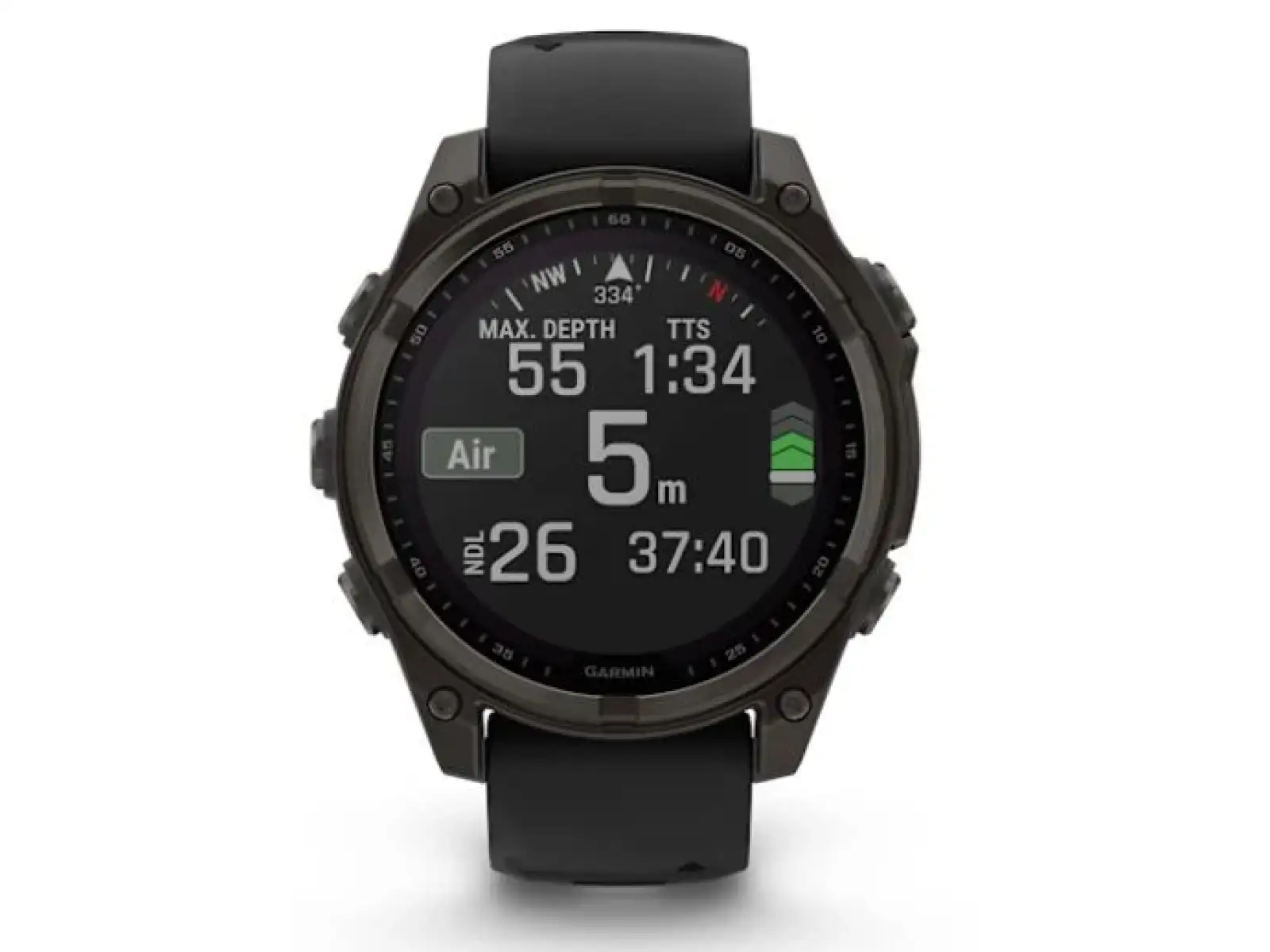 Garmin fenix 8 - 47 mm Solar Sapphire Smartwatch Carbon Gray DLC Titanium Black/Gray