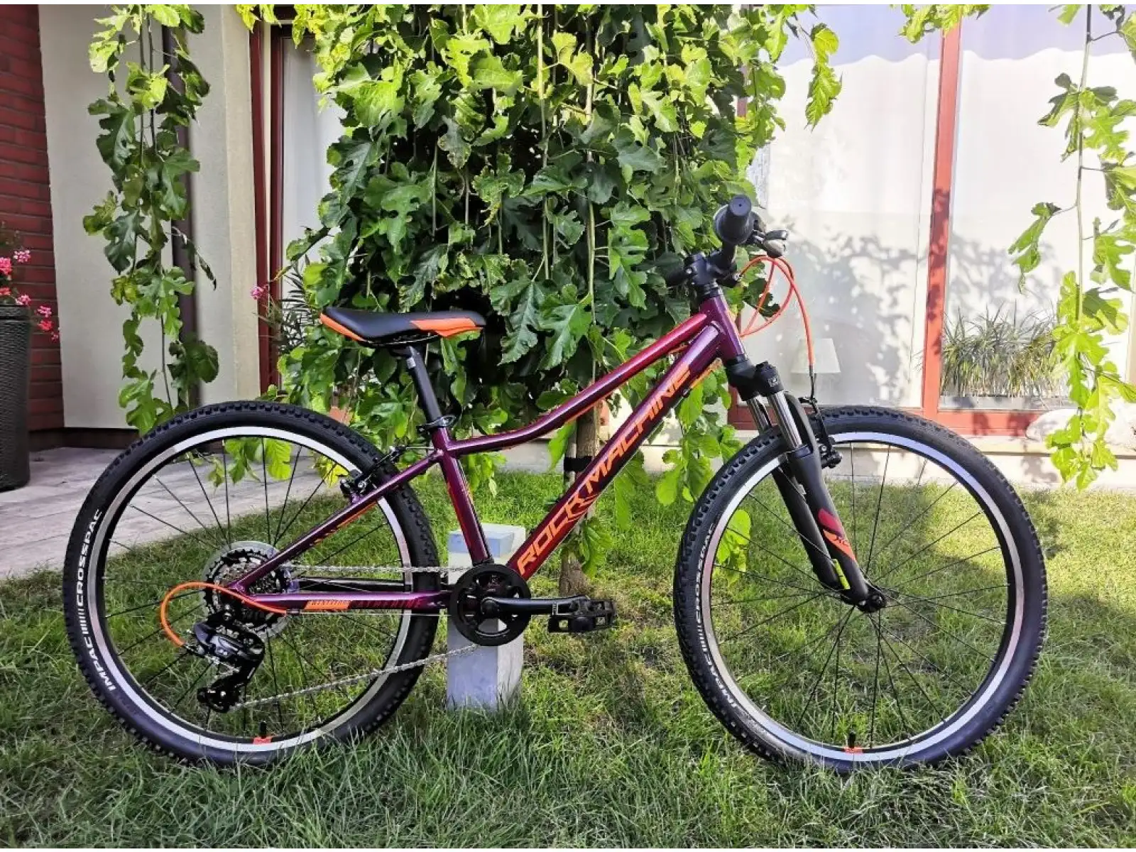Rock Machine Catherine 24 VB Kinder-Mountainbike Gloss Crimson/Neon Orange/Crimson