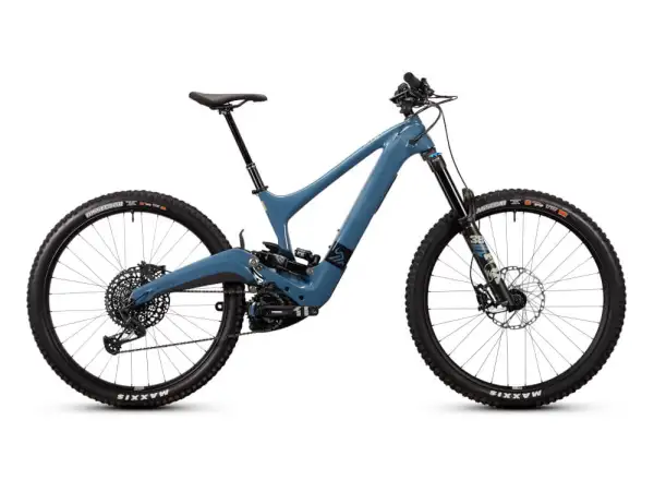 Ibis OSO Storm Blue vollgefedertes E-Bike.