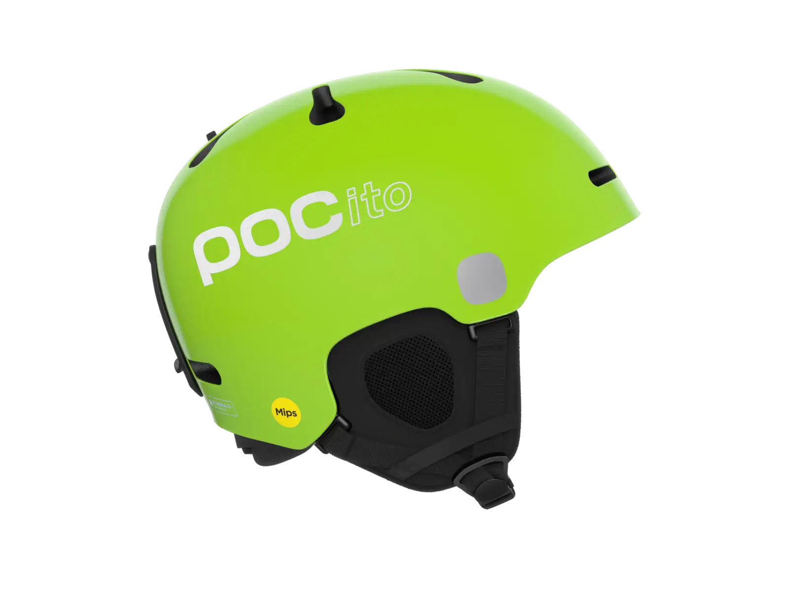 POC POCito Fornix MIPS Kinder Skihelm Fluorescent Yellow/Green