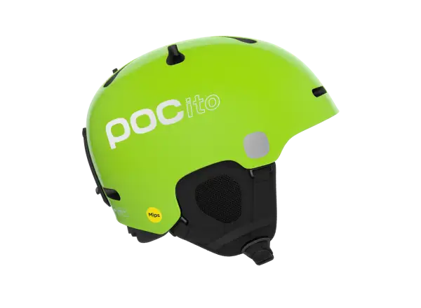 POC POCito Fornix MIPS Kinder Skihelm Fluorescent Yellow/Green