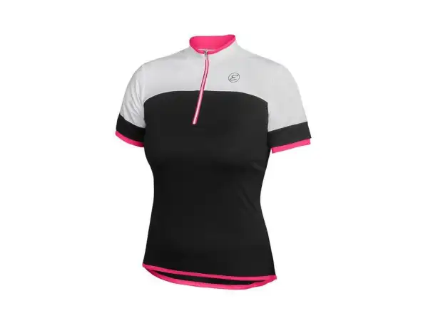 Etape Clara Damen Kurzarmtrikot schwarz/rosa