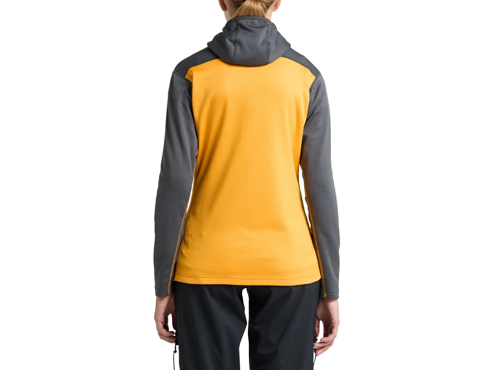 Haglöfs ROC Flash Mid Damenhoodie Magnetit/Sonnengelb