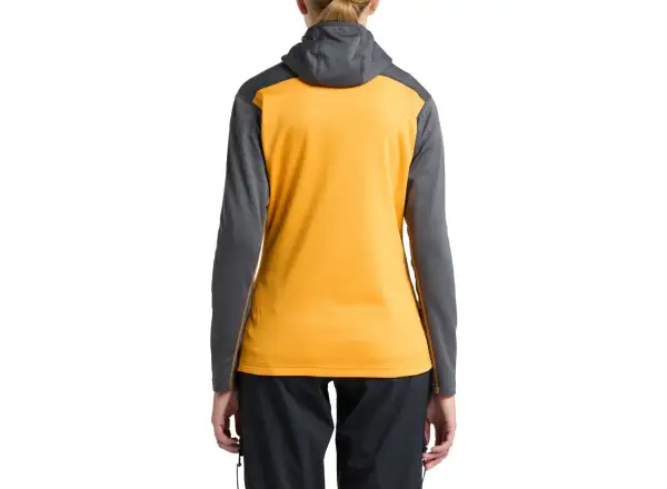 Haglöfs ROC Flash Mid Damenhoodie Magnetit/Sonnengelb