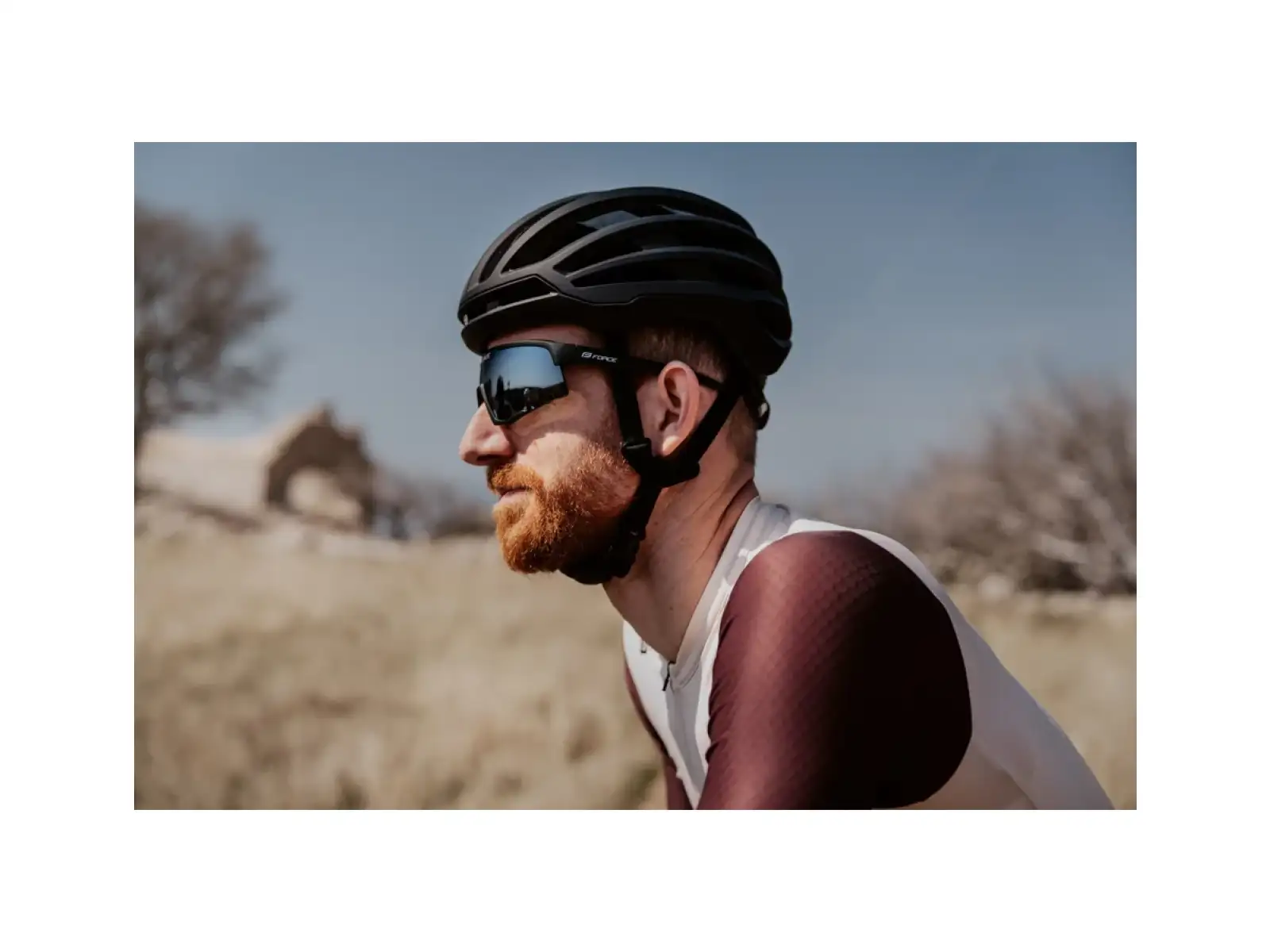 Force Zenith Fahrradbrille schwarz/schwarz verspiegeltes Glas