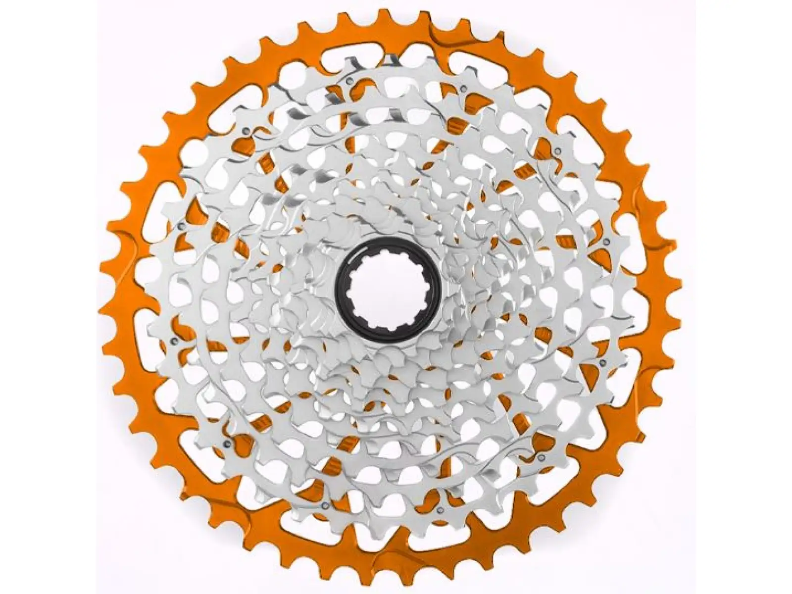 Garbaruk 12-Gang Gravel-Kassette 10-44 Z. Sram XD in Orange.