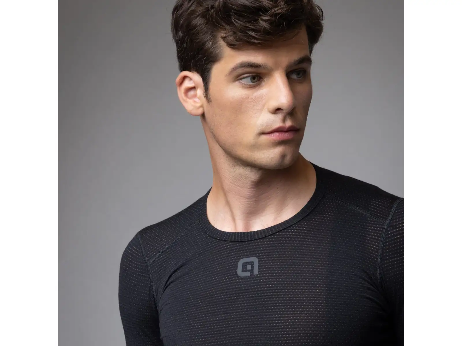 Alé Intimo Merino Herren Unterhemd Langarm Black
