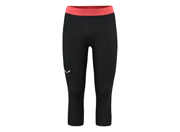 Salewa Cristallo Warm Alpine Merino Responsive Herren 3/4 Leggings Black Out Melange