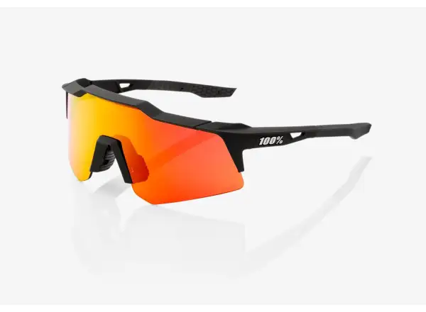 100% Speedcraft SL Fahrradbrille Soft Tact Black/HiPER Rot Multilayer Mirror Glas