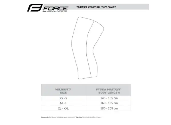 Kniebandagen Force Breeze Schwarz