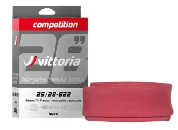 Vittoria Wettbewerbs Latexschlauch 25-28/622 Glühbirnchenventil