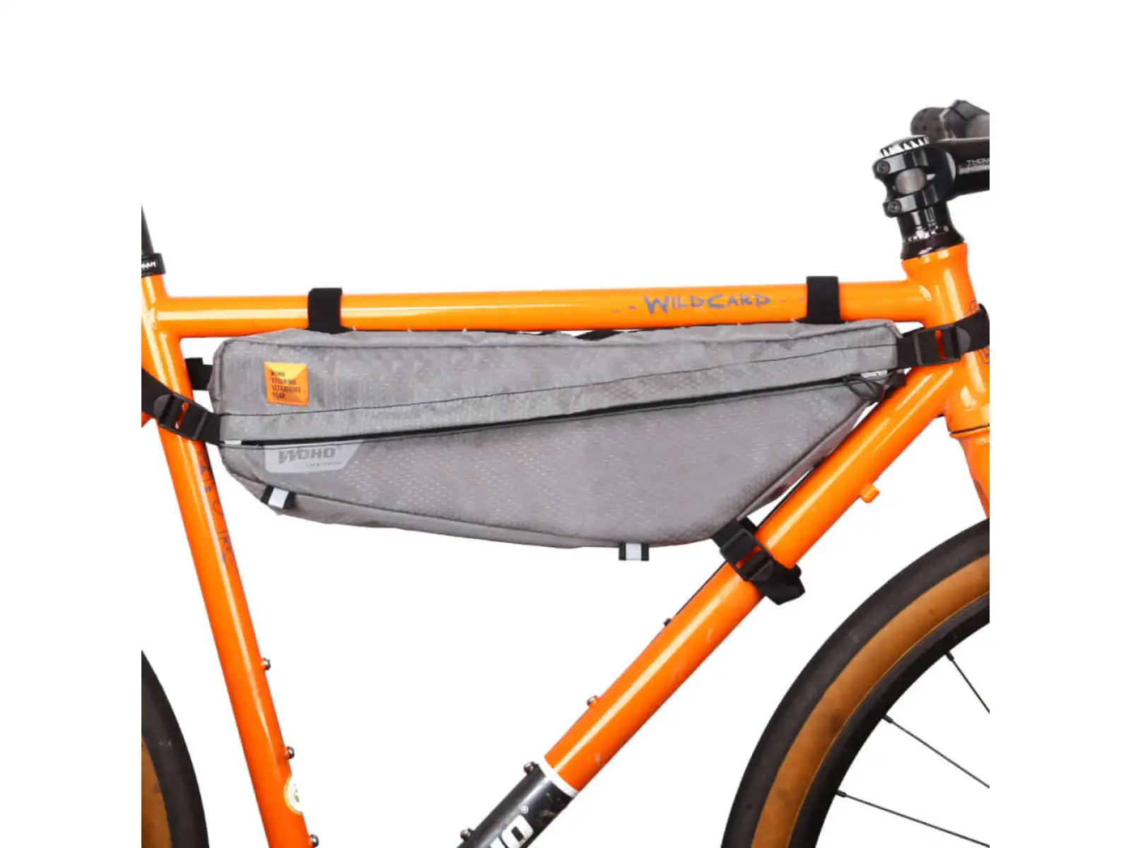 Woho X-Touring Rahmentasche 4,7 l Honeycomb Iron grau Größe L.