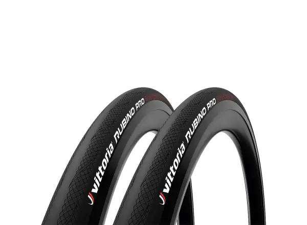 Vittoria Rubino Pro IV G2.0 Twin Pack - 2er-Pack Straßenreifen mit Kevlar + 2 Schläuchen