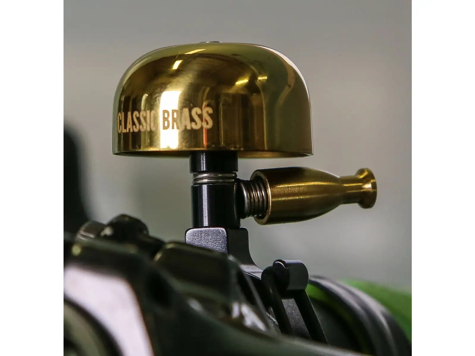 Lezyne Classic Messing Glocke Small gold/schwarz