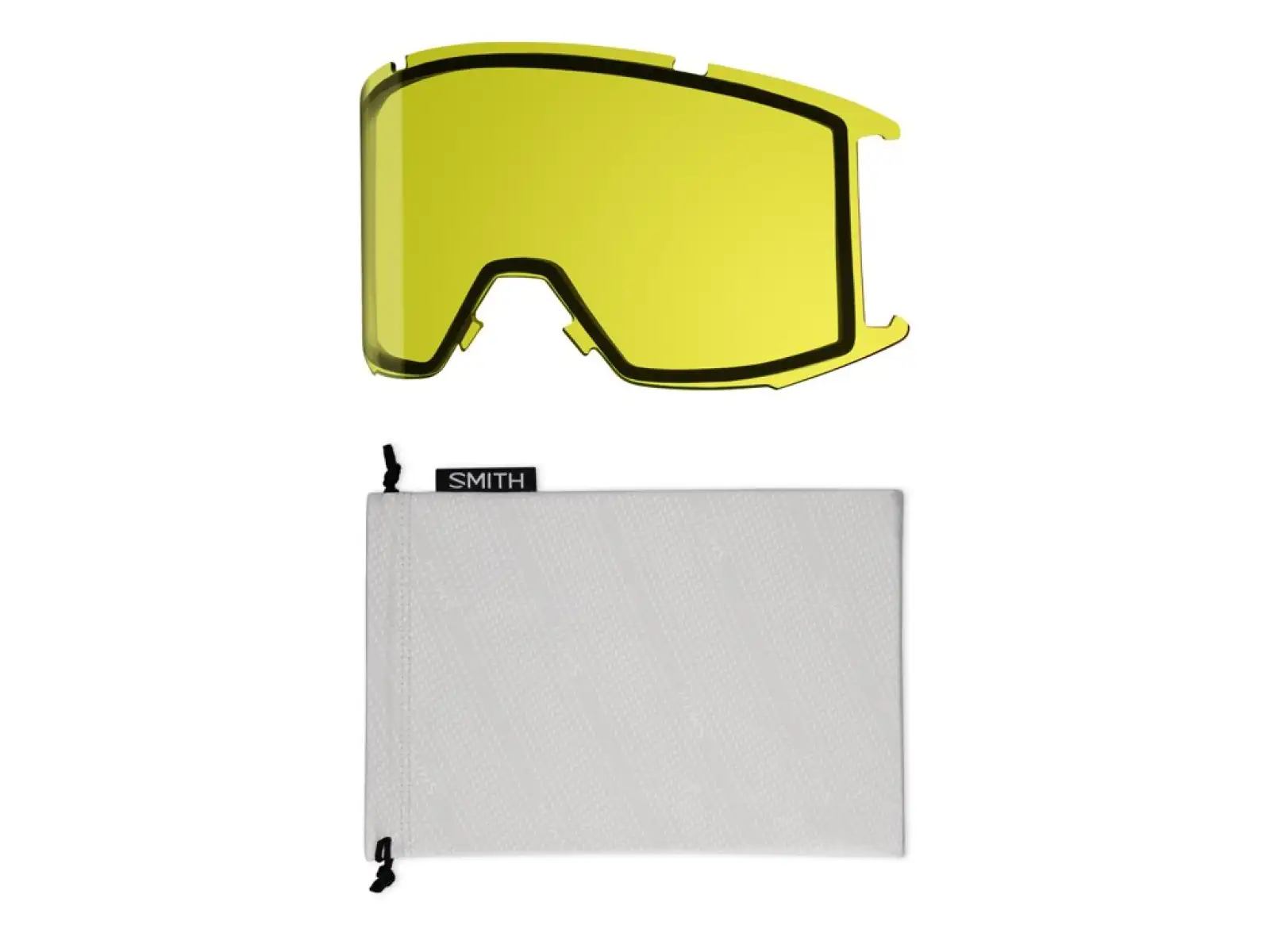 Smith Squad Skibrille schwarz / Chroma Pop Sun Red Mirror + Yellow