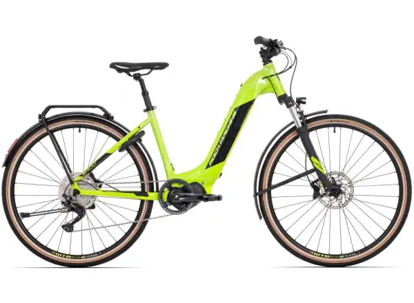 Rock Machine Crossride INT e500 Touring E-Bike Gloss Radioactive Yellow / Black