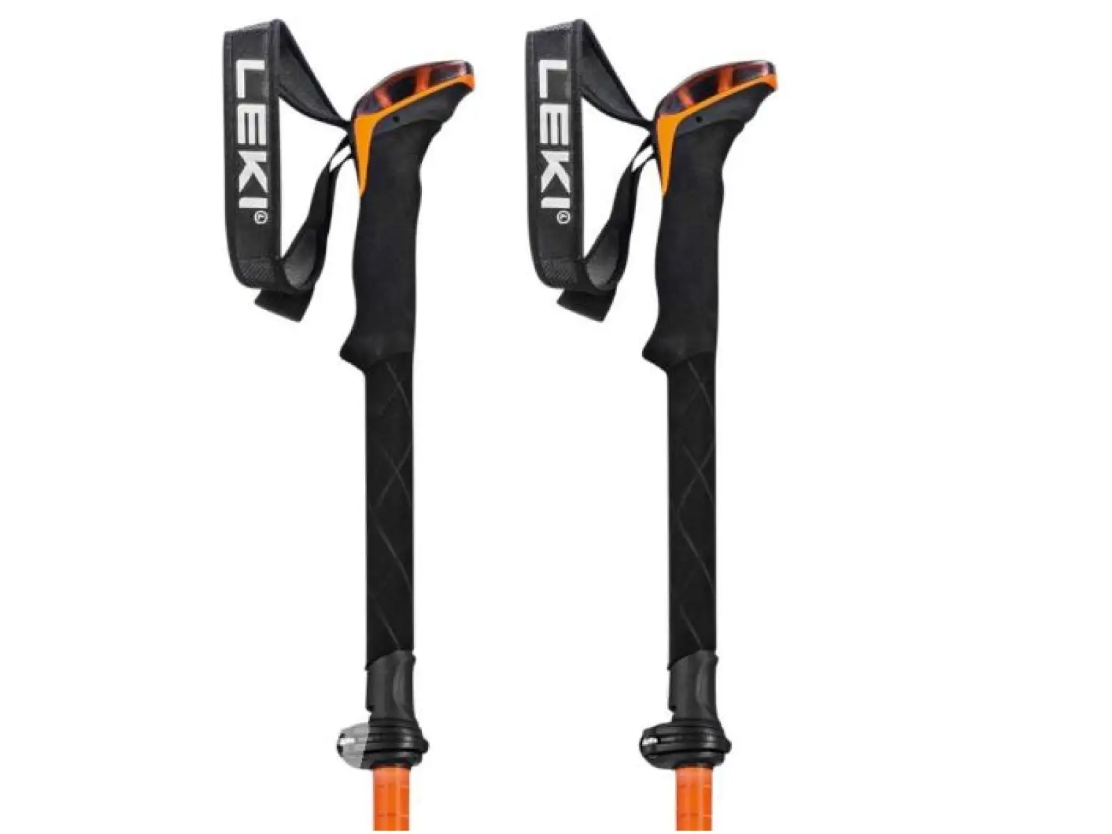 Leki Sherpa FX Carbon Strong Wanderstöcke Orange/Denim blau Größe 120 - 140 cm