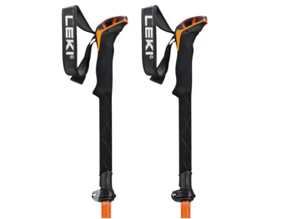Leki Sherpa FX Carbon Strong Wanderstöcke Orange/Denim blau Größe 120 - 140 cm