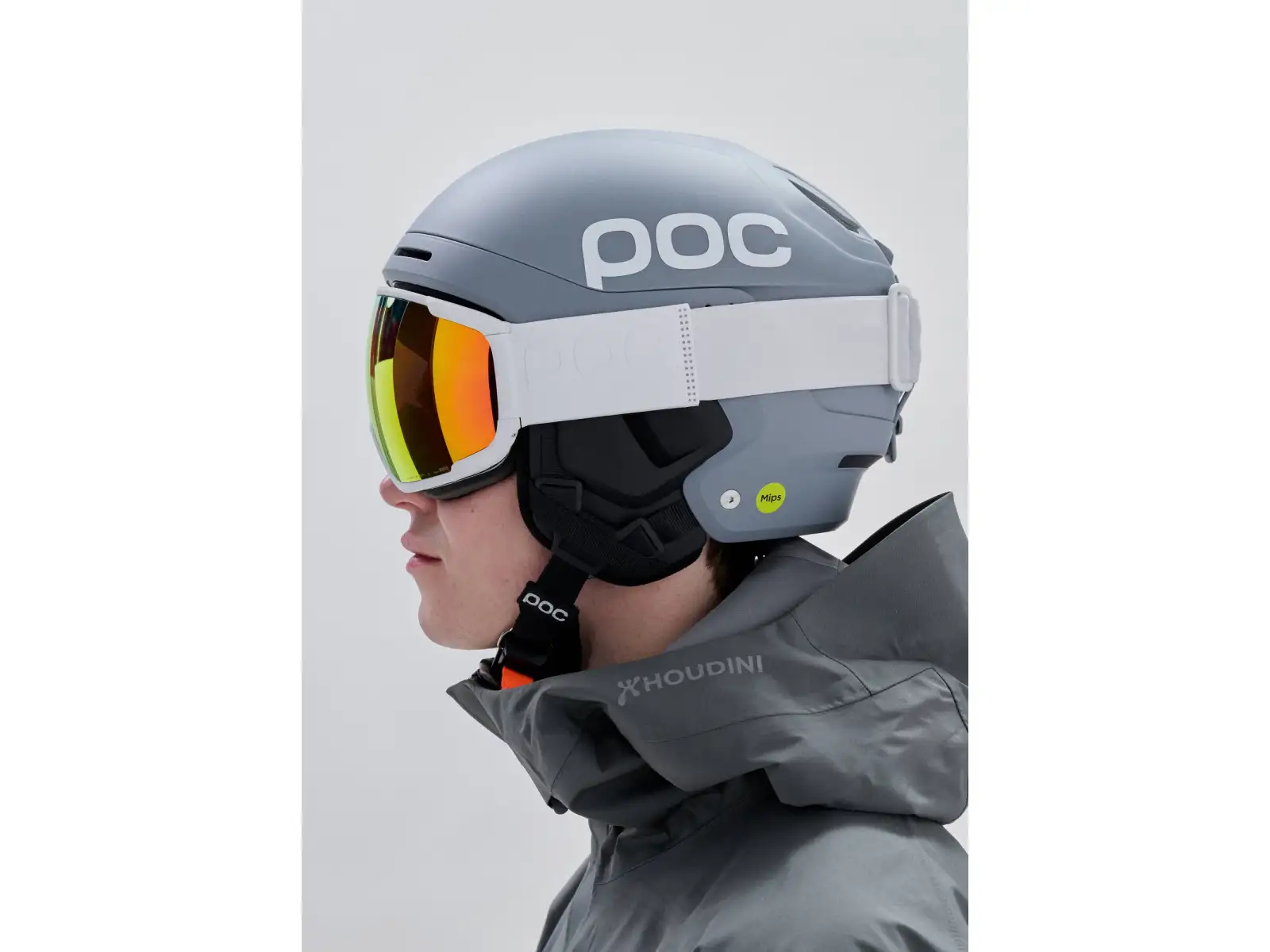 POC Zonula Skibrille Hydrogen White/Partly Sunny Orange