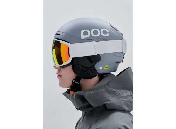 POC Zonula Skibrille Hydrogen White/Partly Sunny Orange
