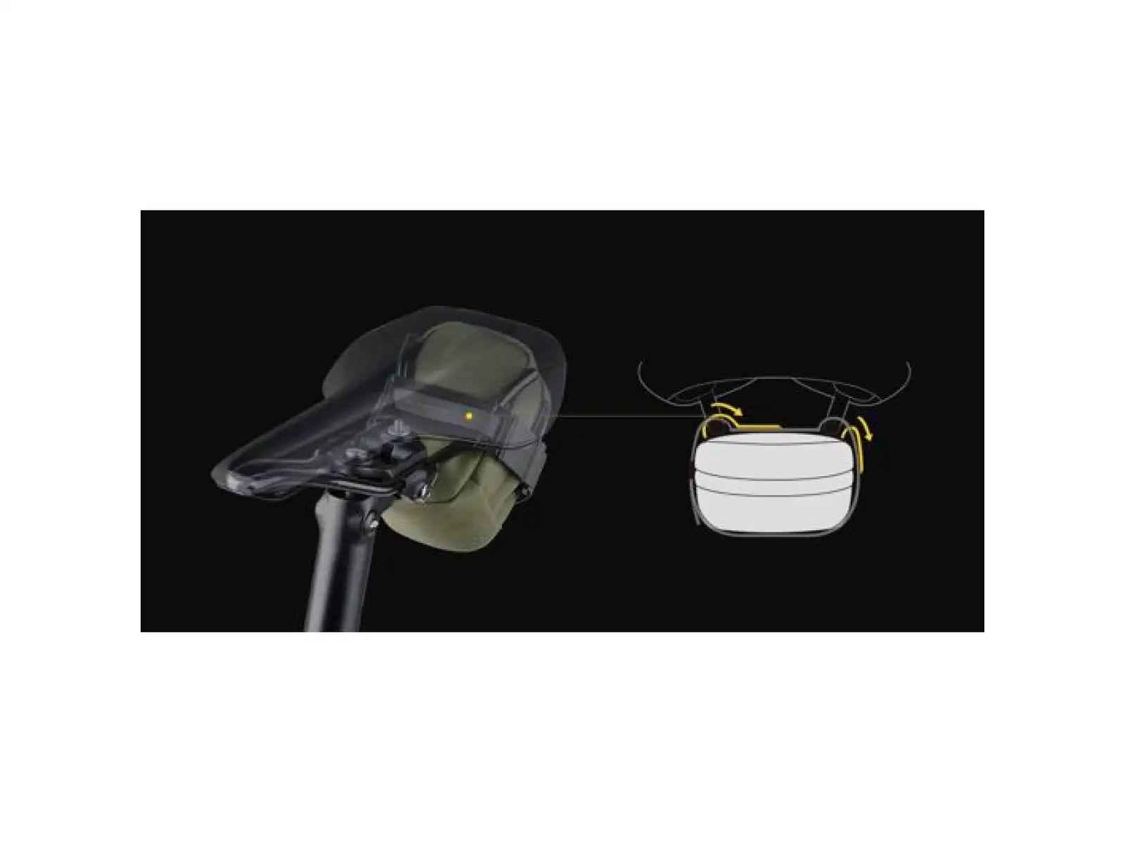 Topeak Elementa SeatBag S 0,3 l Satteltasche Schwarz