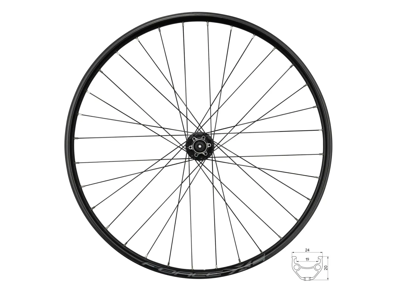 Force XC Disc 29 Hinterrad Laufrad Nabe Force F804343