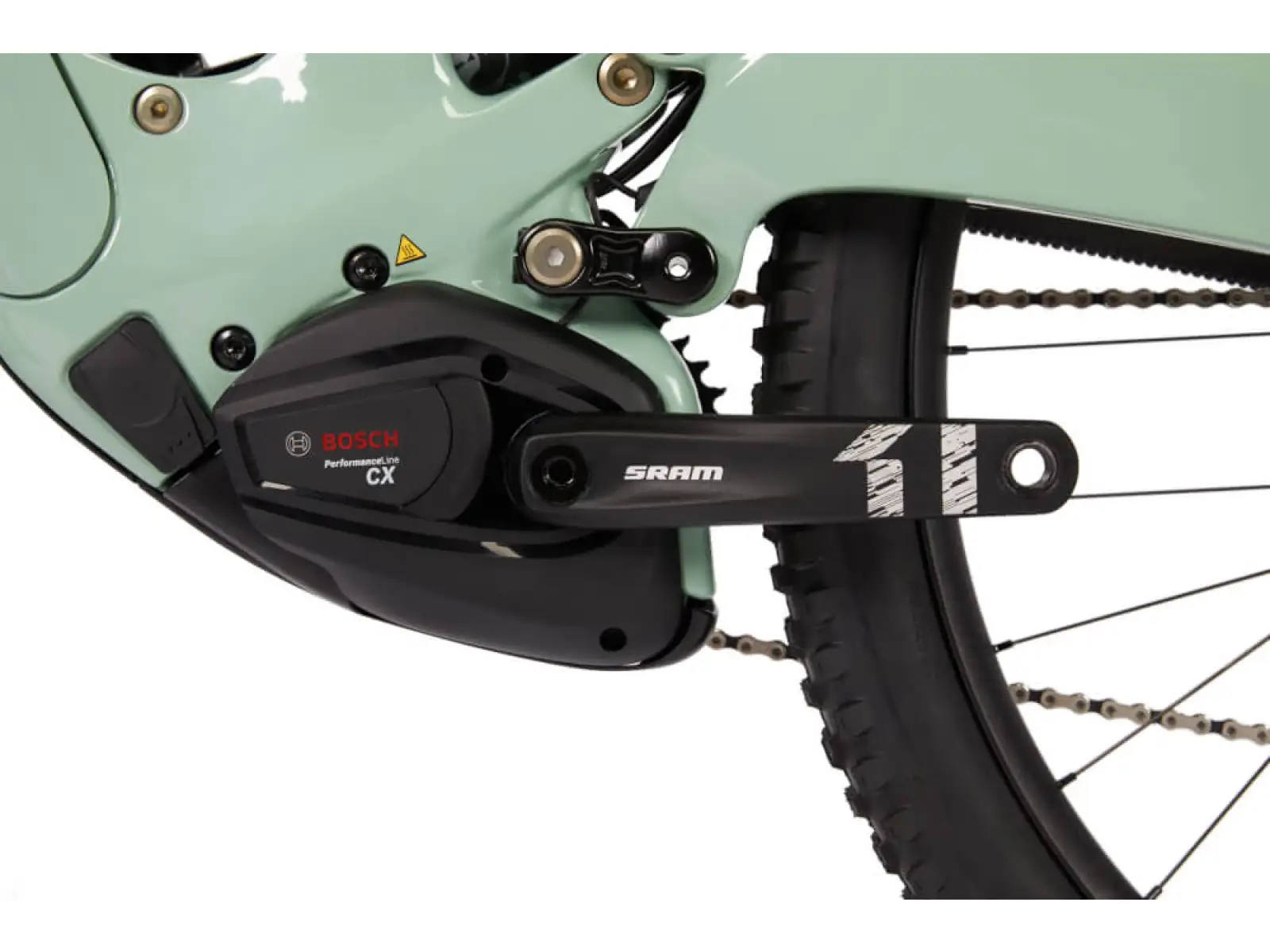 Ibis OSO Forest Service Green full-suspension E-Bike