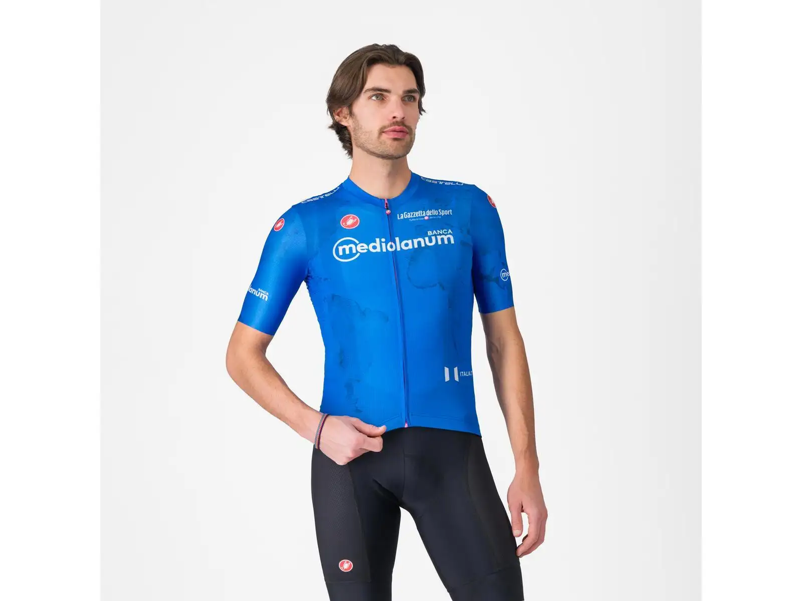 Castelli Giro 108 Competizione 3 Herren-Trikot Kurzarm Azzurro