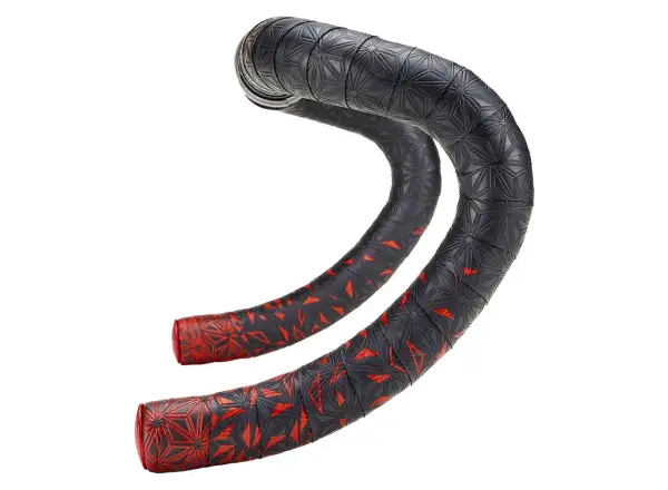 Supacaz Super Sticky Kush Star Fade Lenkerband red star fade / rote plugs