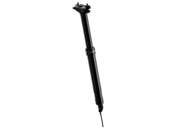 Race Face Aeffect-R hat 125 mm Federweg und ist eine teleskopische Sattelstütze in der Farbe Schwarz mit einem Durchmesser von 31,6 mm und einer Länge von 380 mm