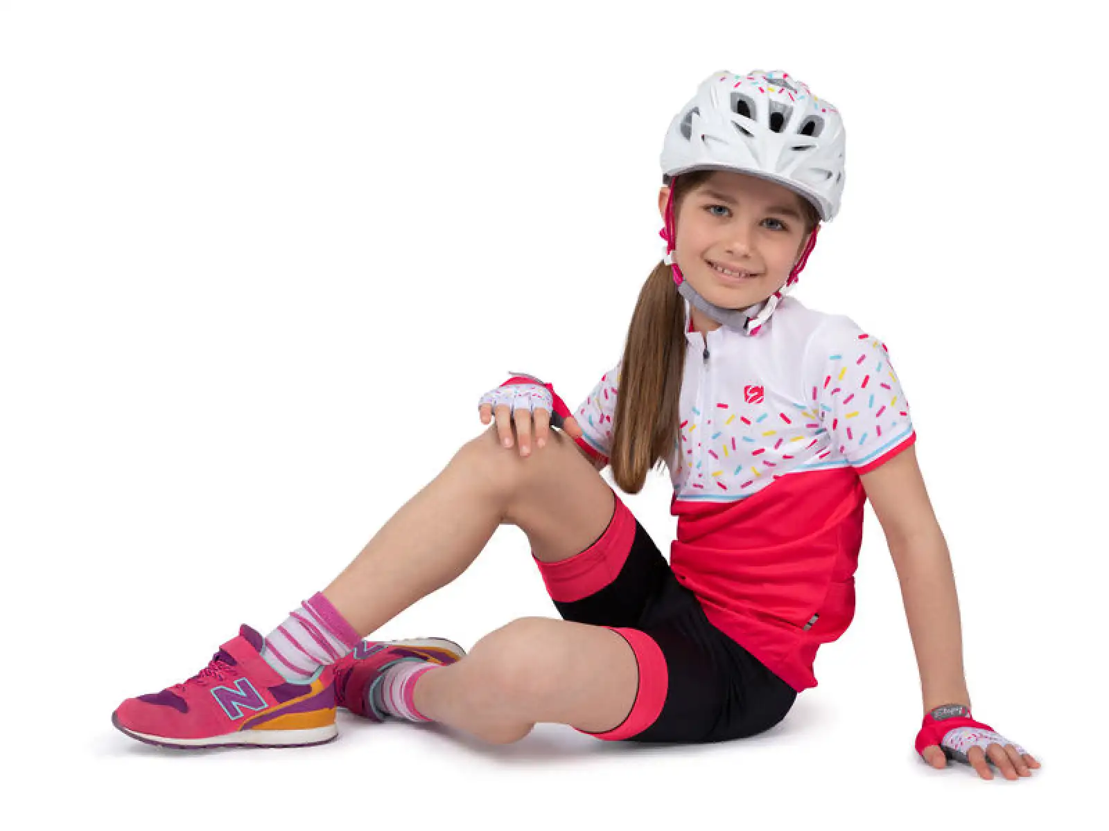 Etape Rio Kinder Kurzarmtrikot pink/weiß