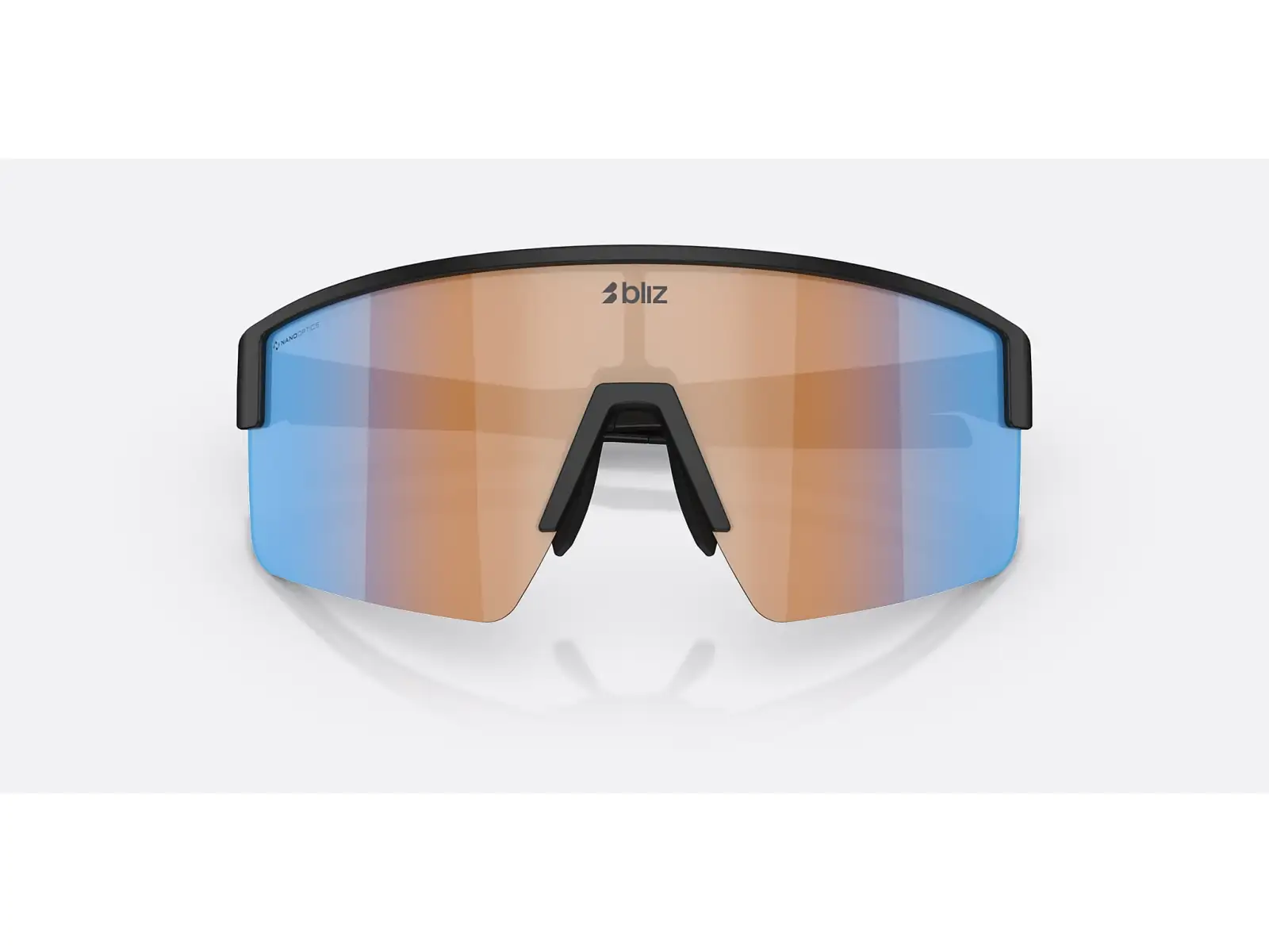 Bliz P004 Sonnenbrille Matte Black/Nano Optics Nordic Ligh Coral/Orange Blue Multi
