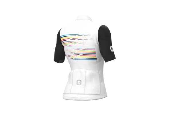 Damen Kurzarmtrikot Alé PR-S Logo weiß
