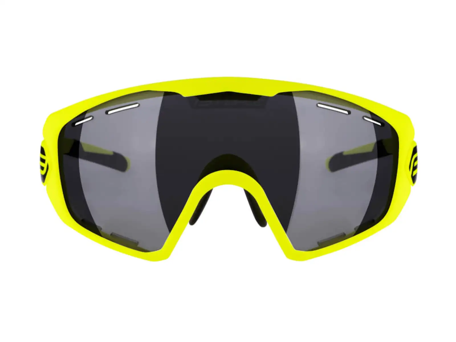 Force Ombro Plus Fahrradbrille in fluoreszierendem Schwarz/Grün-Glas